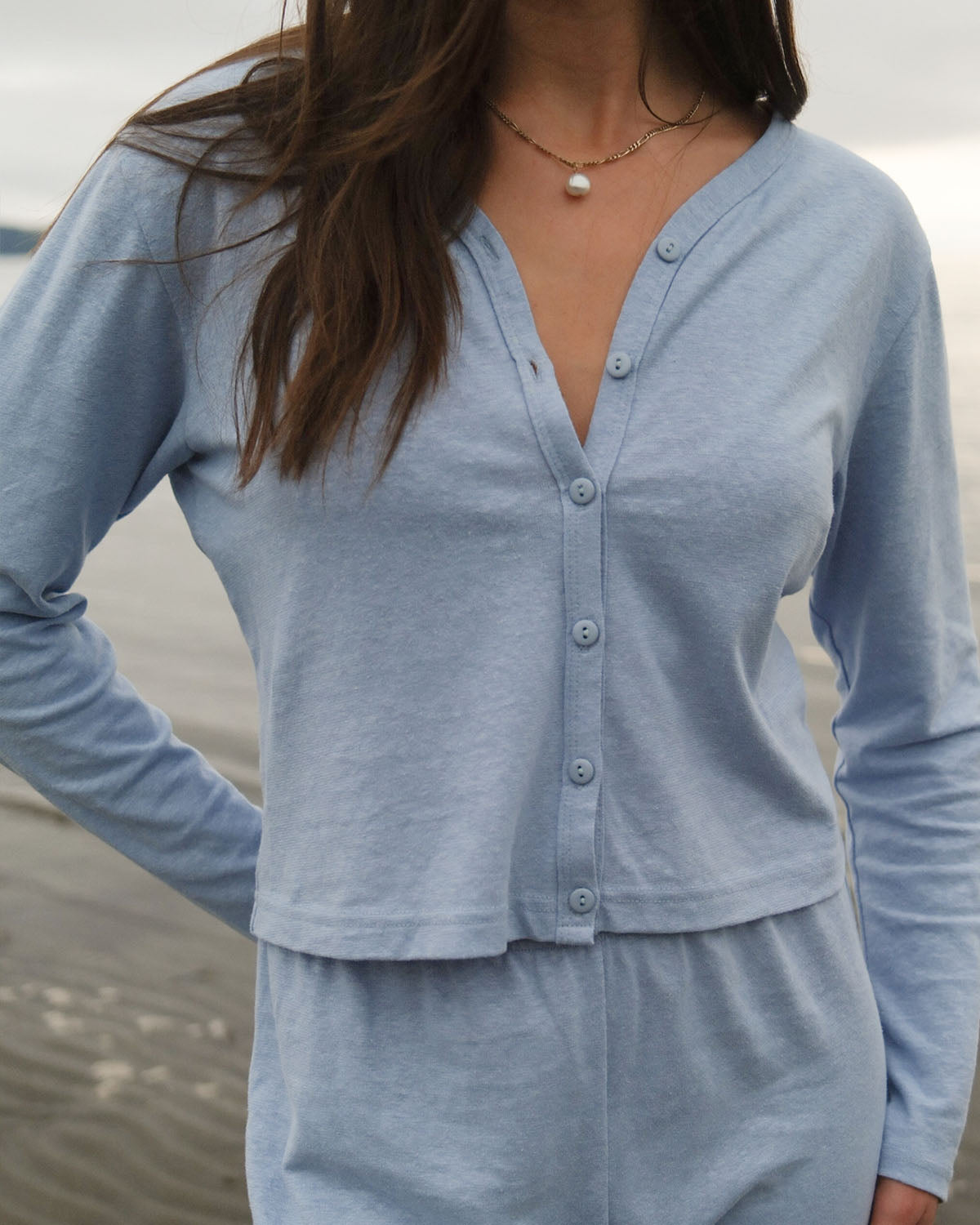 Casita Cardigan | Powder Blue