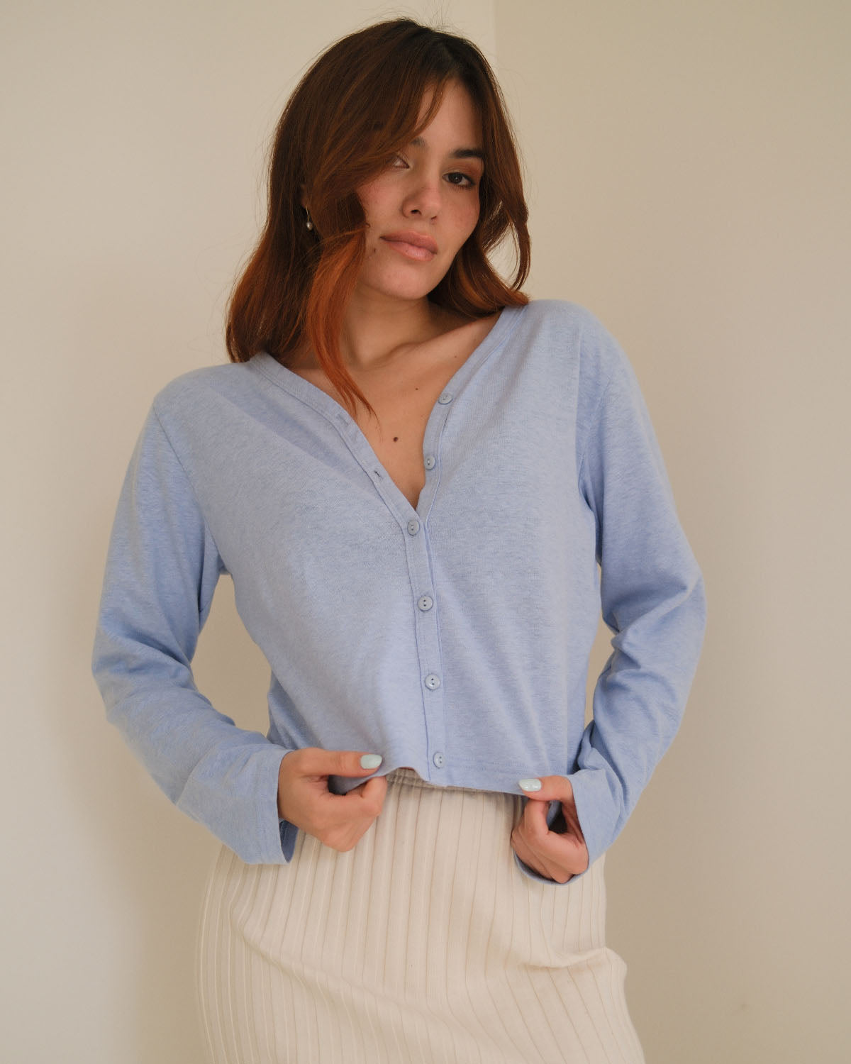 Casita Cardigan | Powder Blue