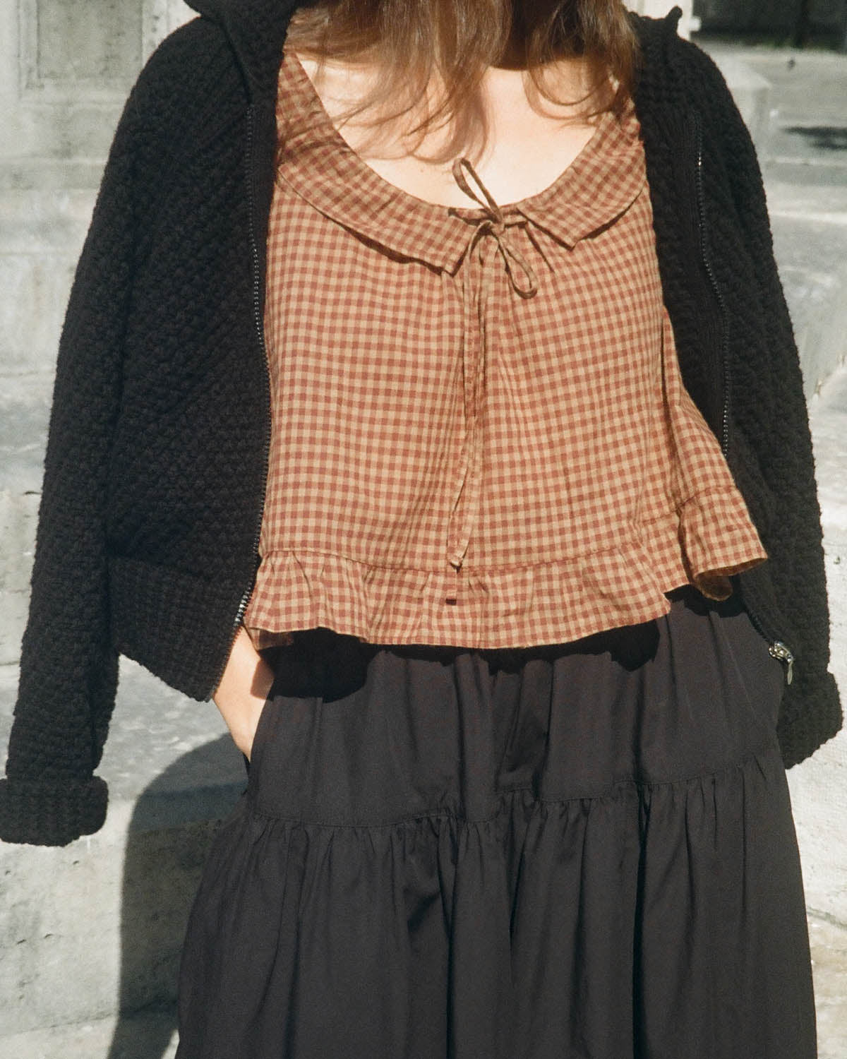 Doll Blouse | Maple Gingham