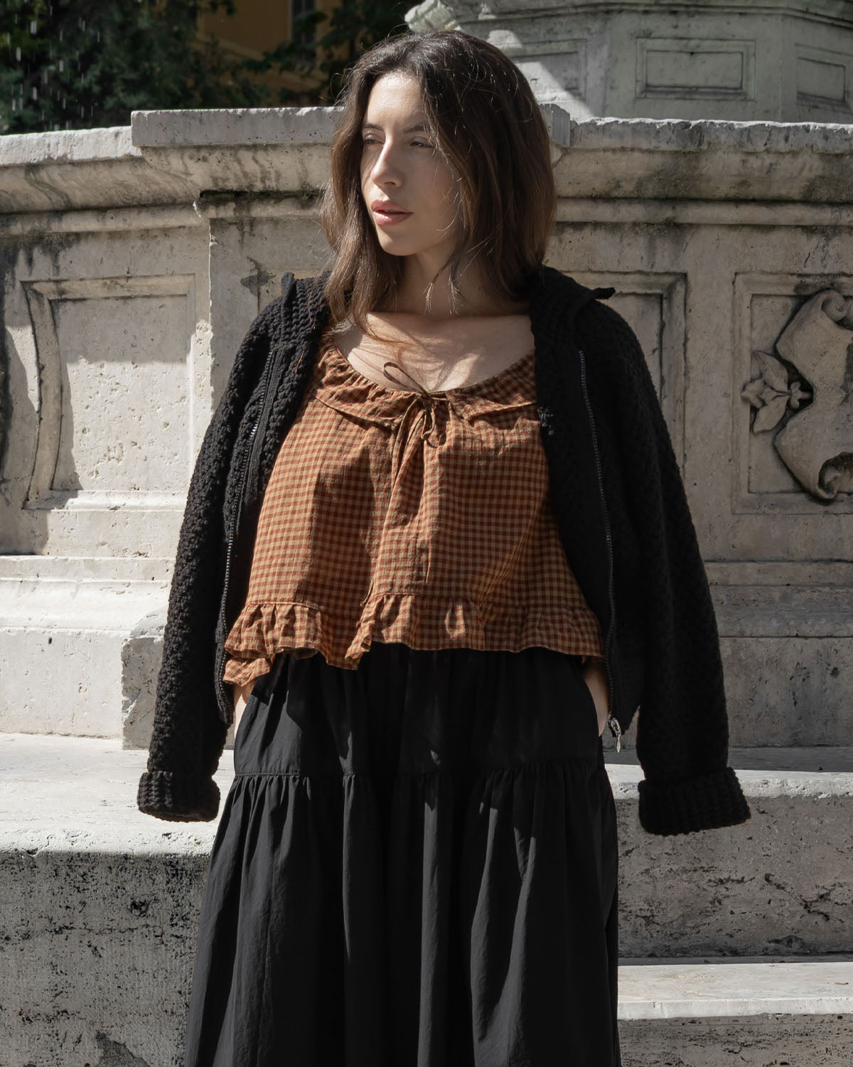 Doll Blouse | Maple Gingham