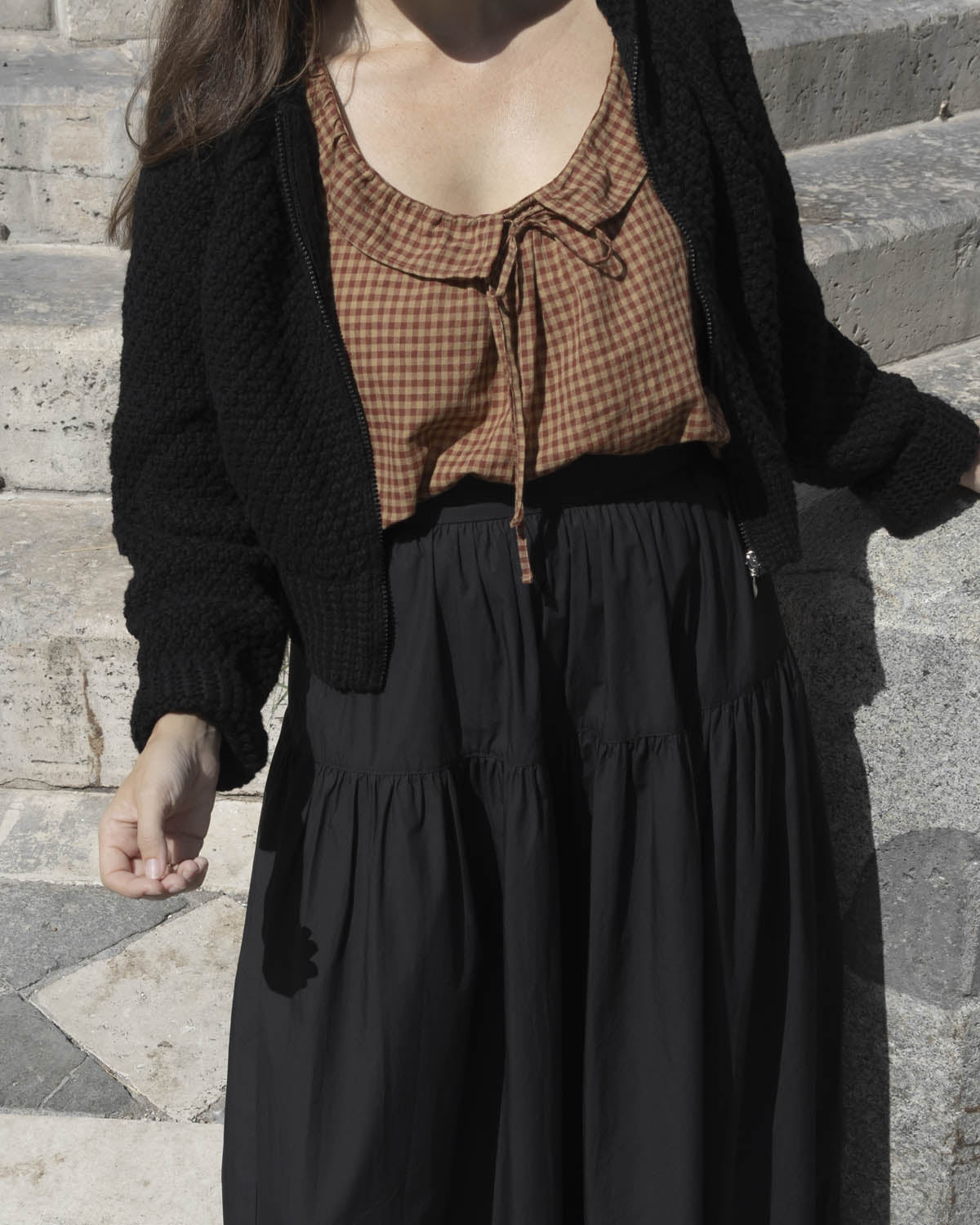 Doll Blouse | Maple Gingham