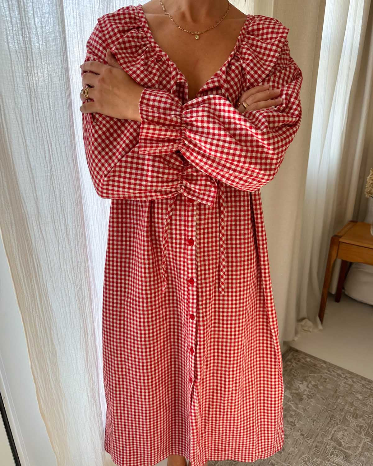 Étoile Nightgown | Red Gingham