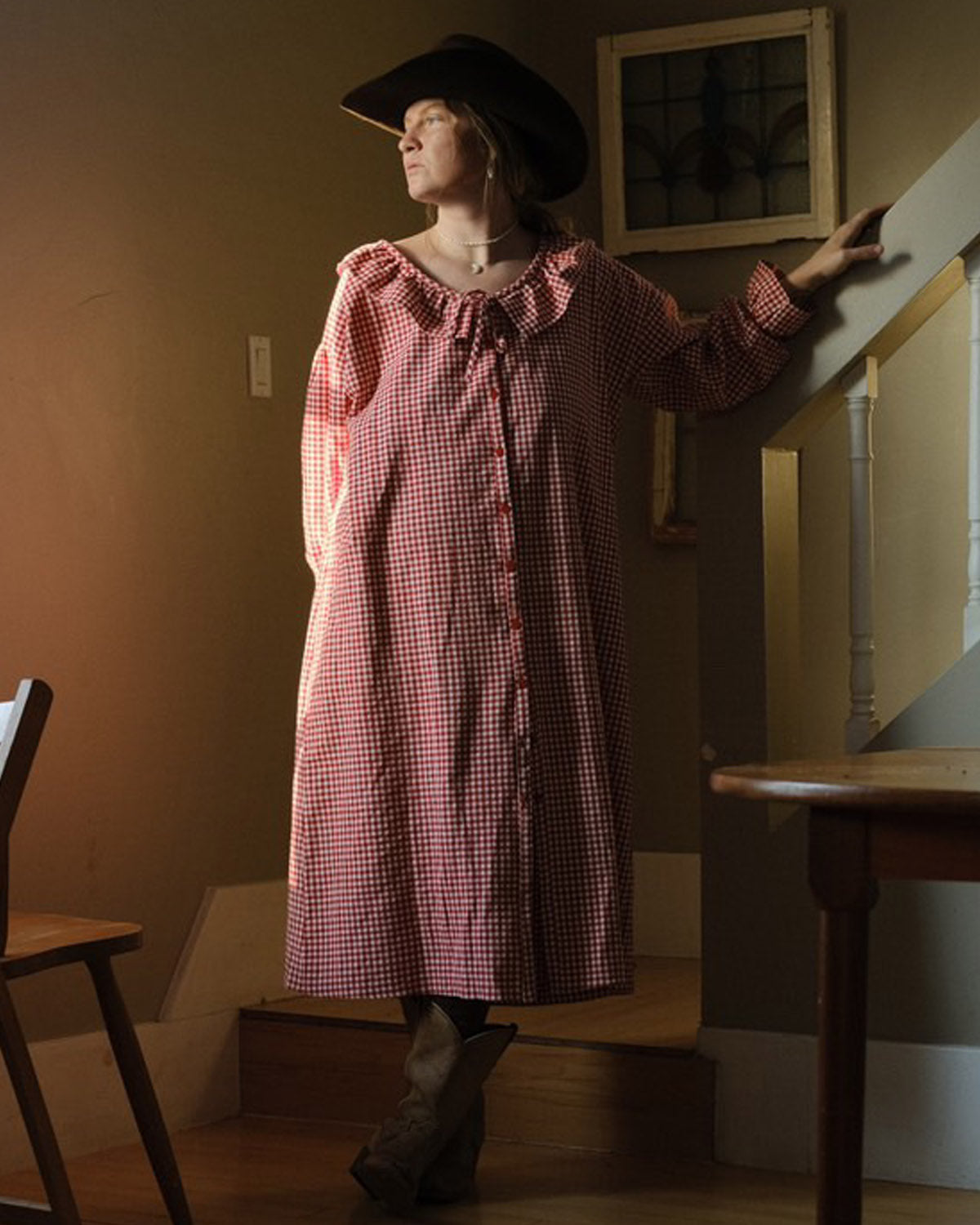 Étoile Nightgown | Red Gingham