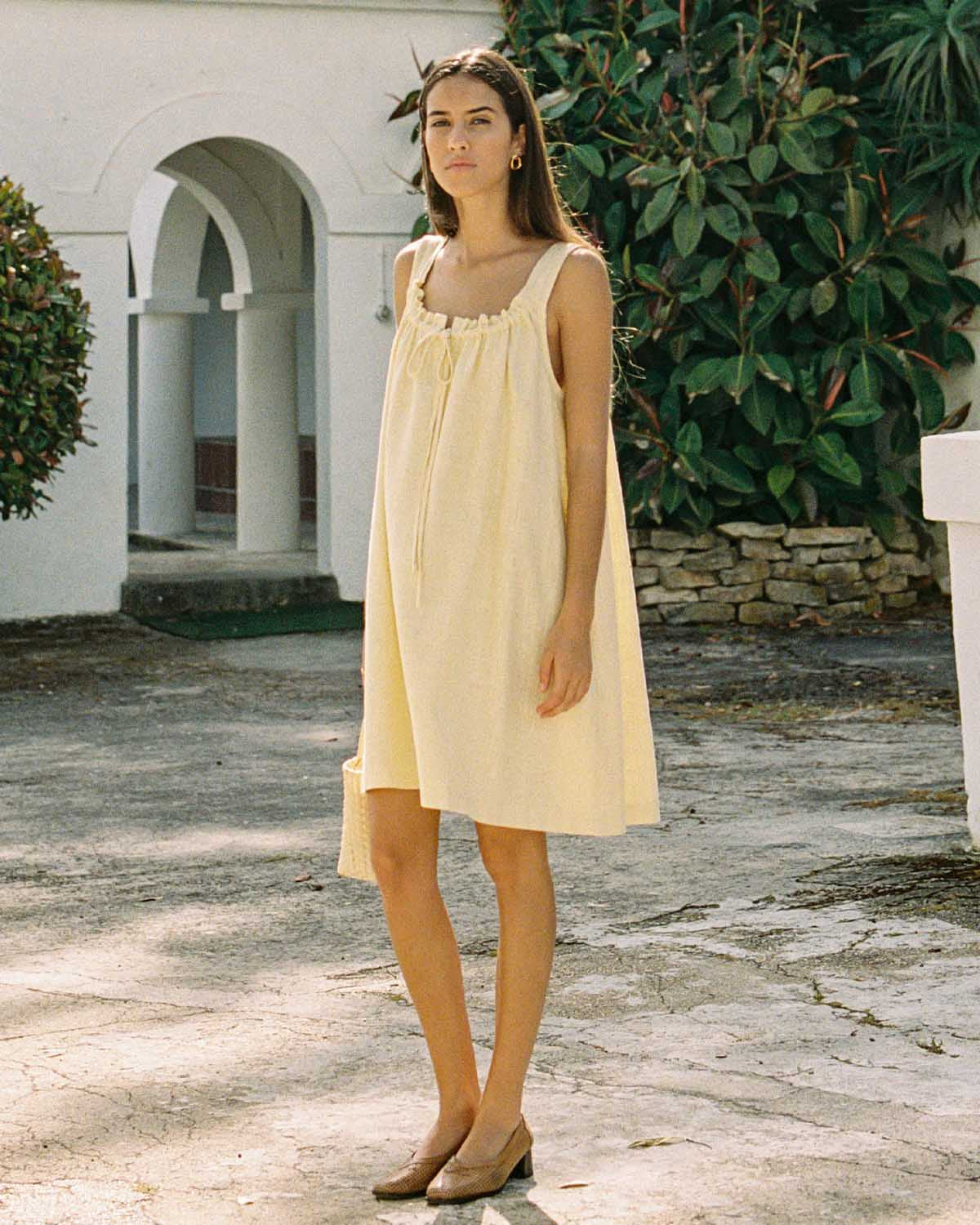 Last Chance | Gigi Dress | Butter Yellow | 2X/3X