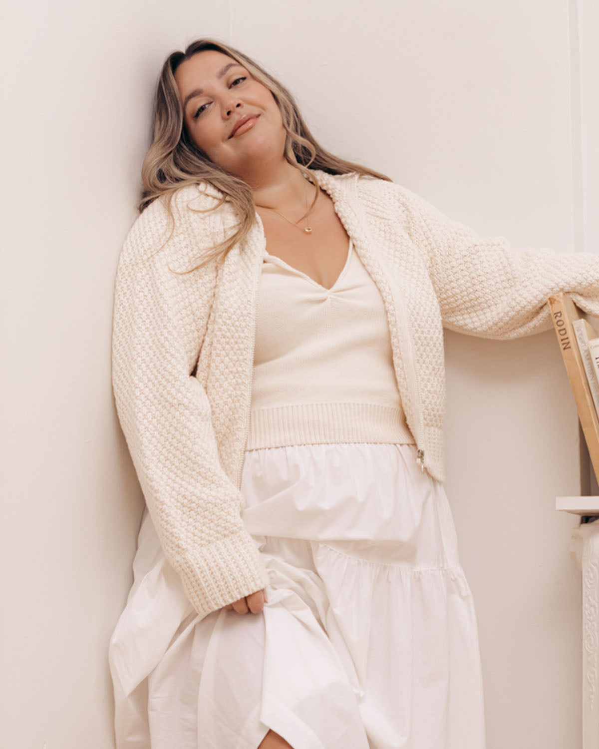 Meadow Zip Cardigan | Cream