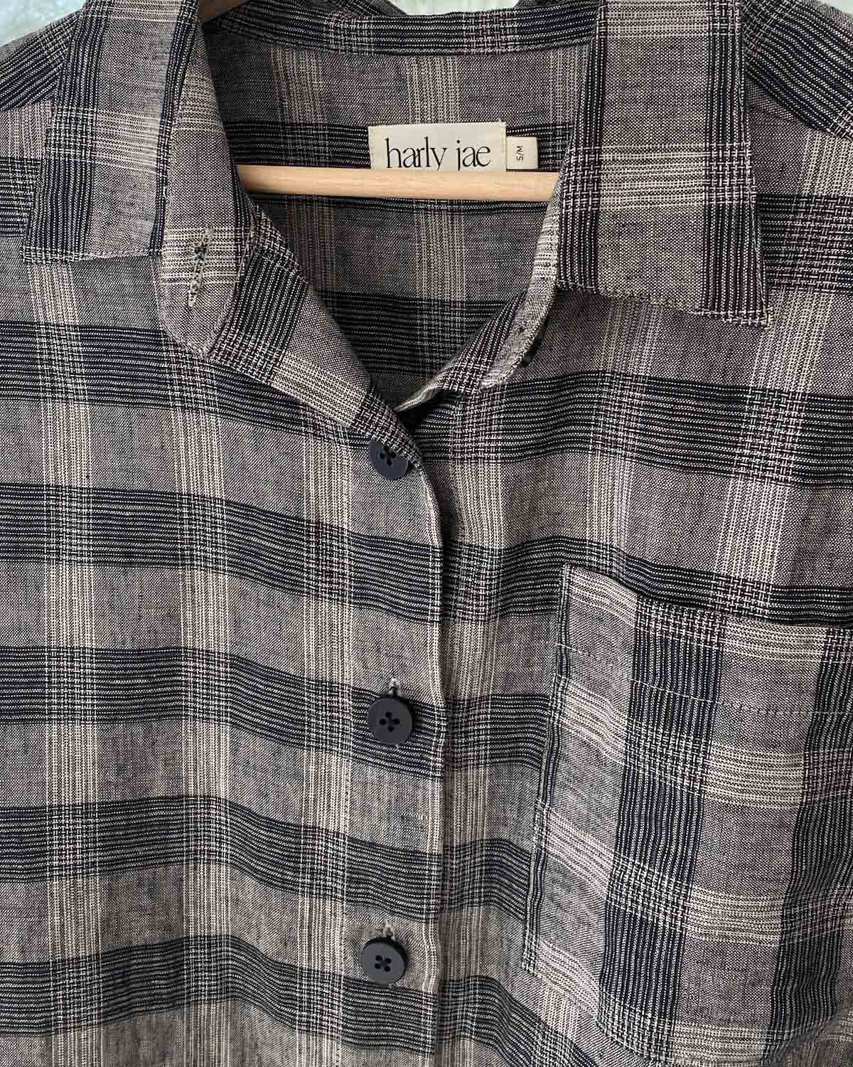 Sample | Haven Blouse | Moody Plaid | S/M