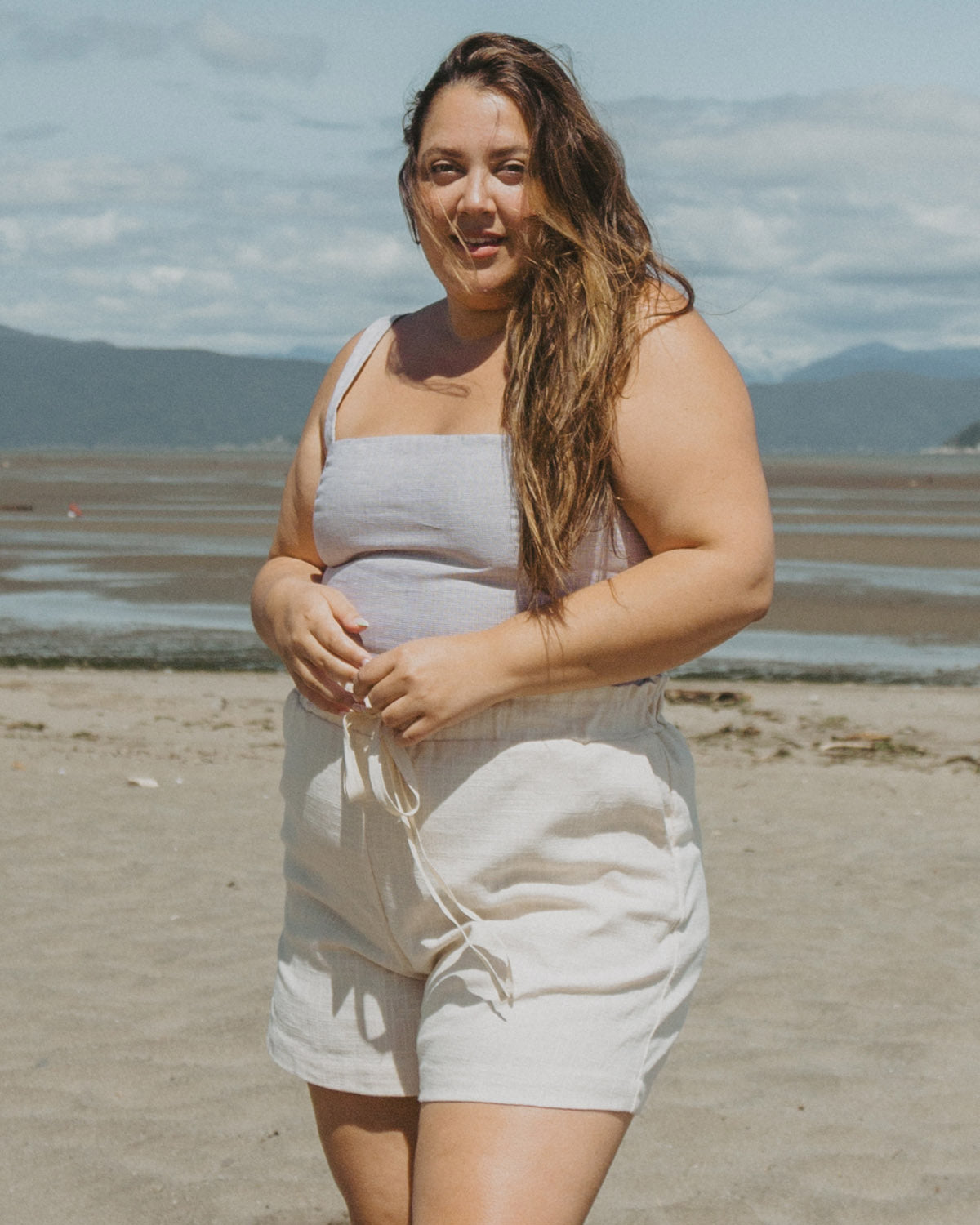 drawstring shorts with pockets, made from 100% hemp