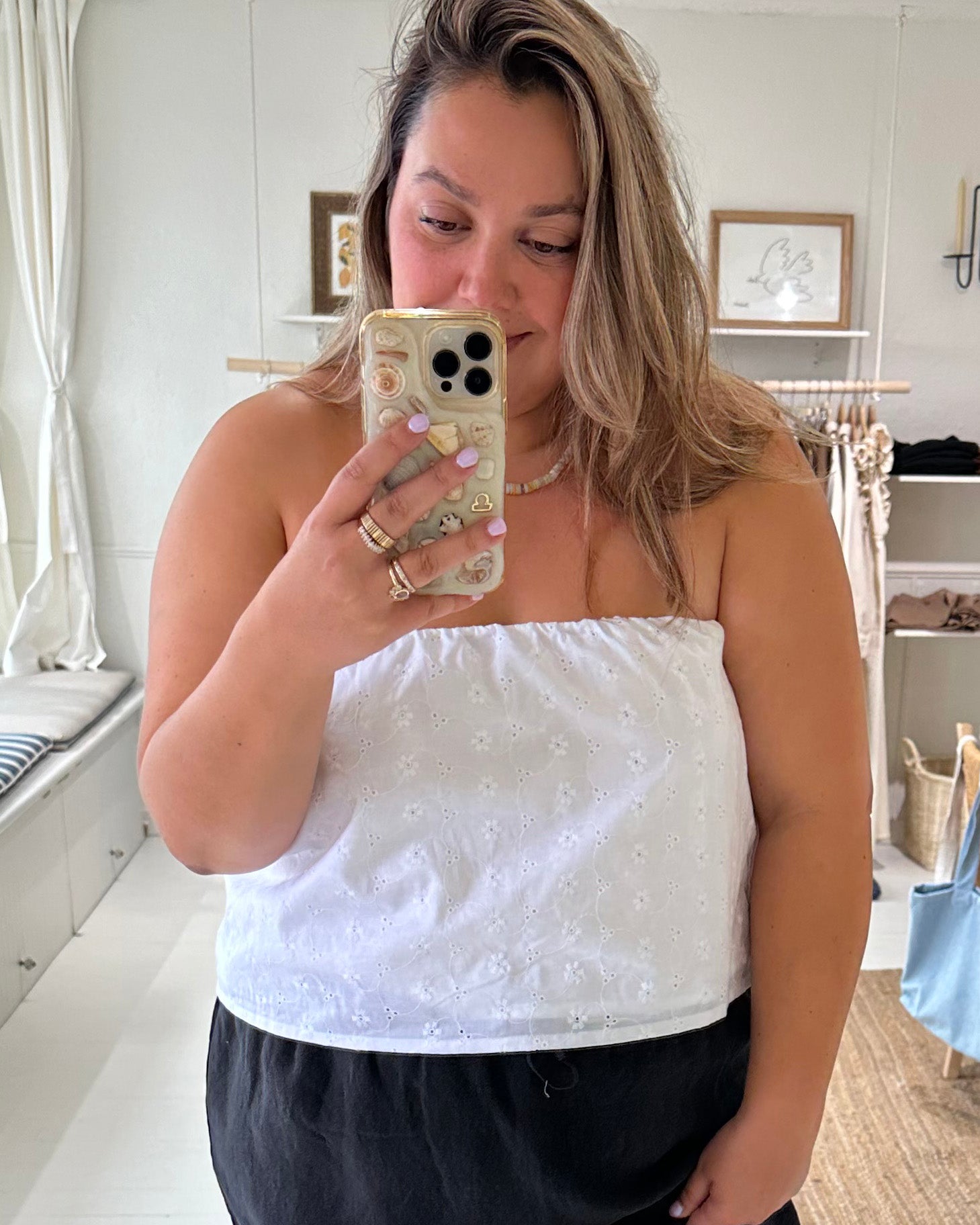 Last Chance | Tully Top | White Eyelet | XXL/1X