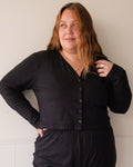Photo Sample | Casita Cardigan | Noir | 2X/3X