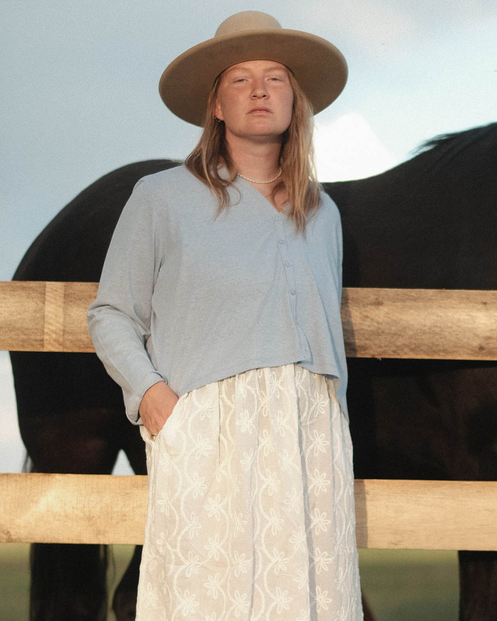 Casita Cardigan | Powder Blue