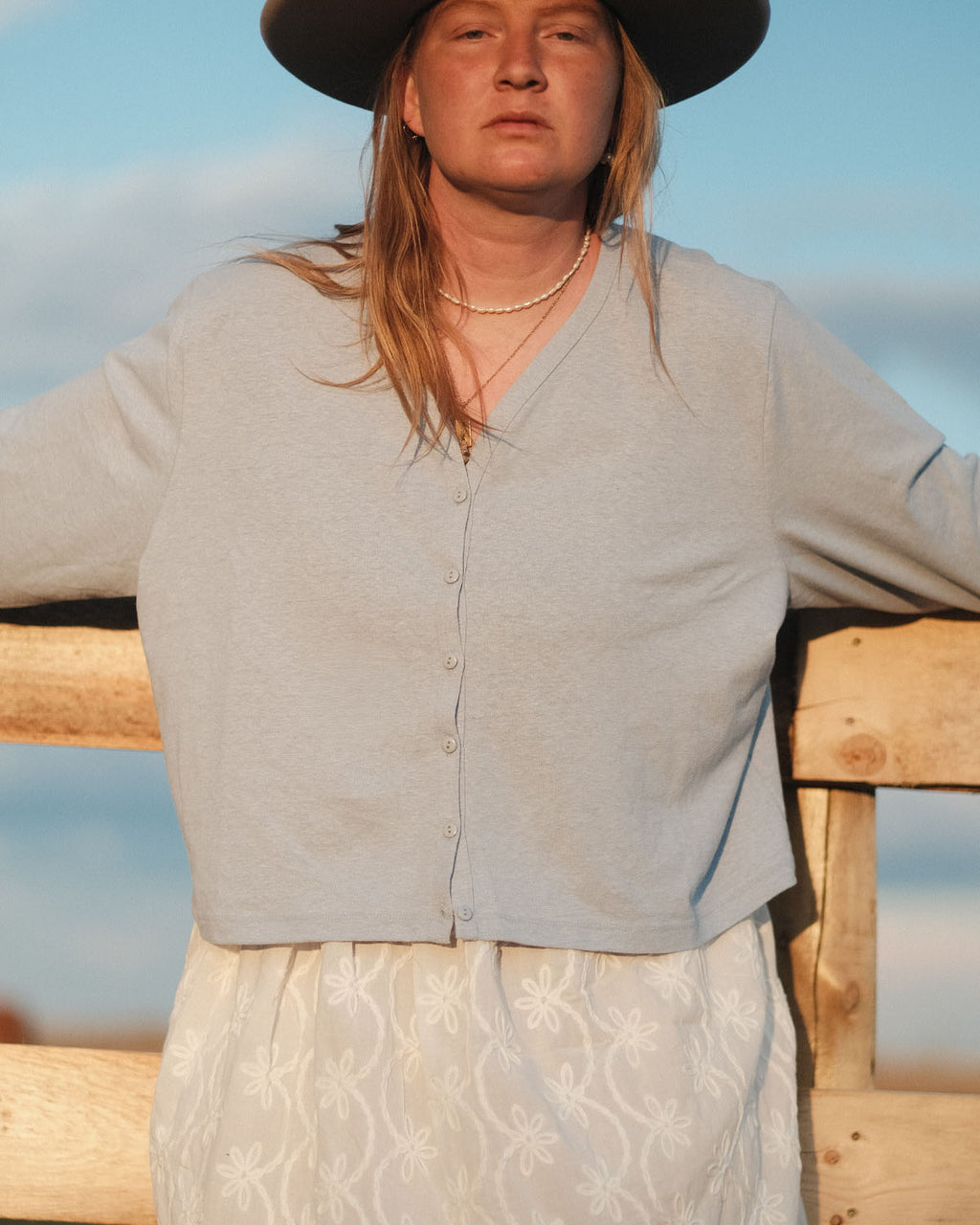 Casita Cardigan | Powder Blue