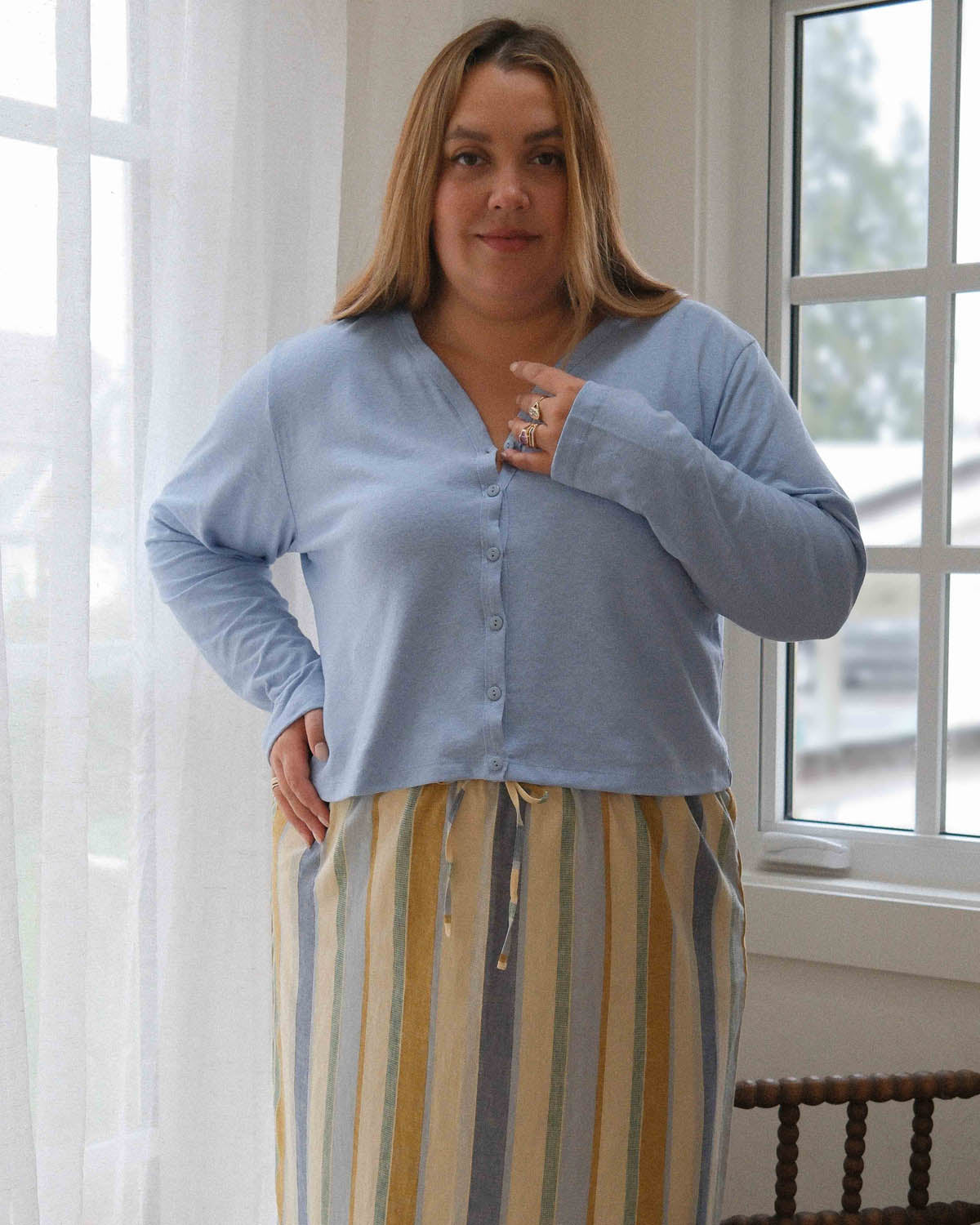 Casita Cardigan | Powder Blue