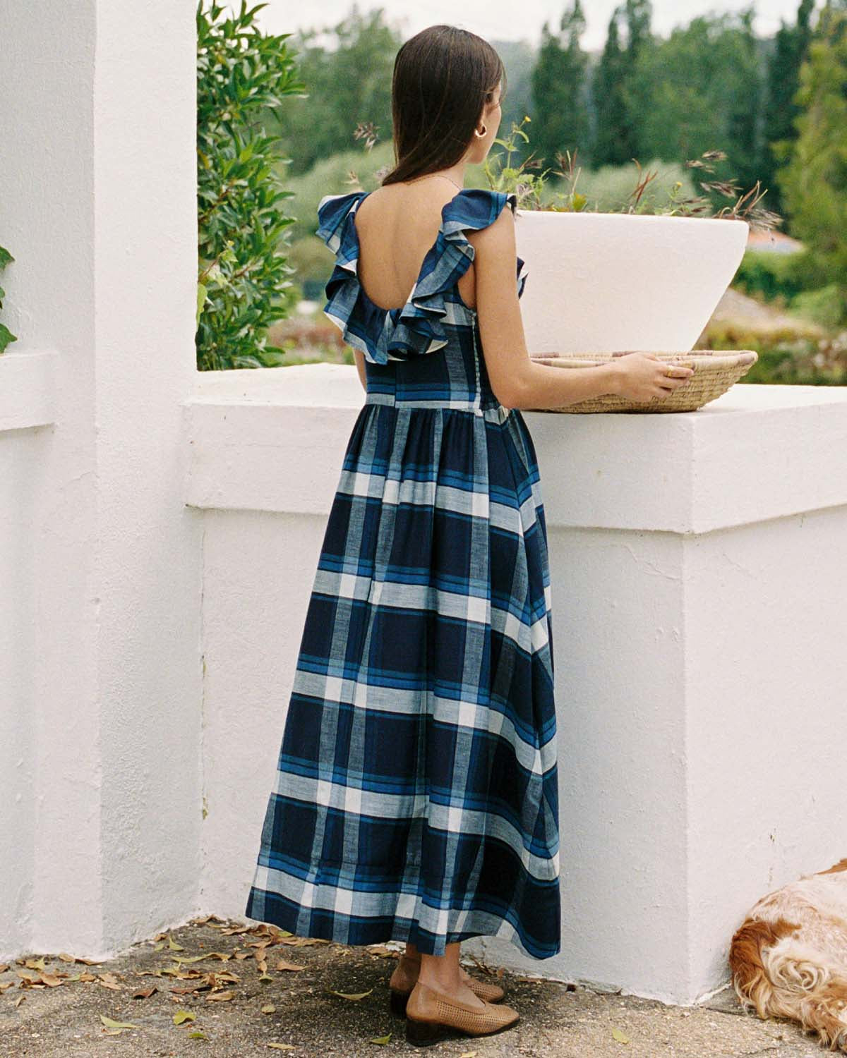 Céleste Dress | Blue Plaid