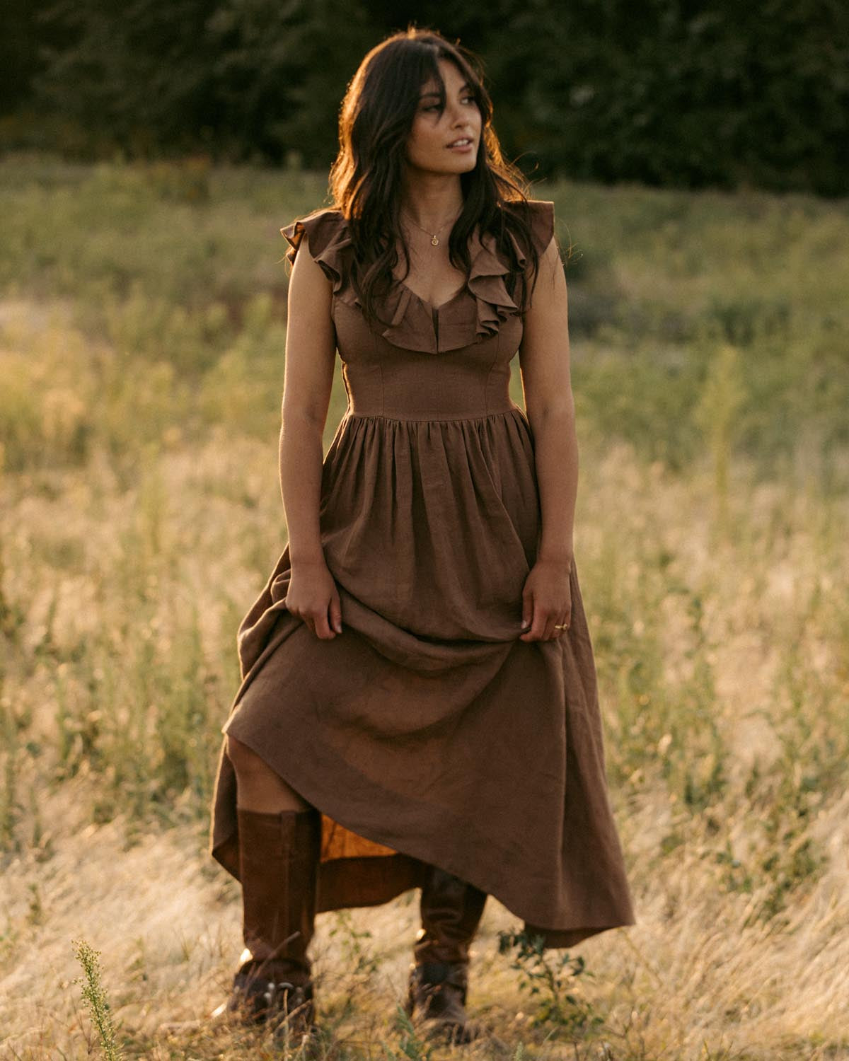 Céleste Dress | Chocolate