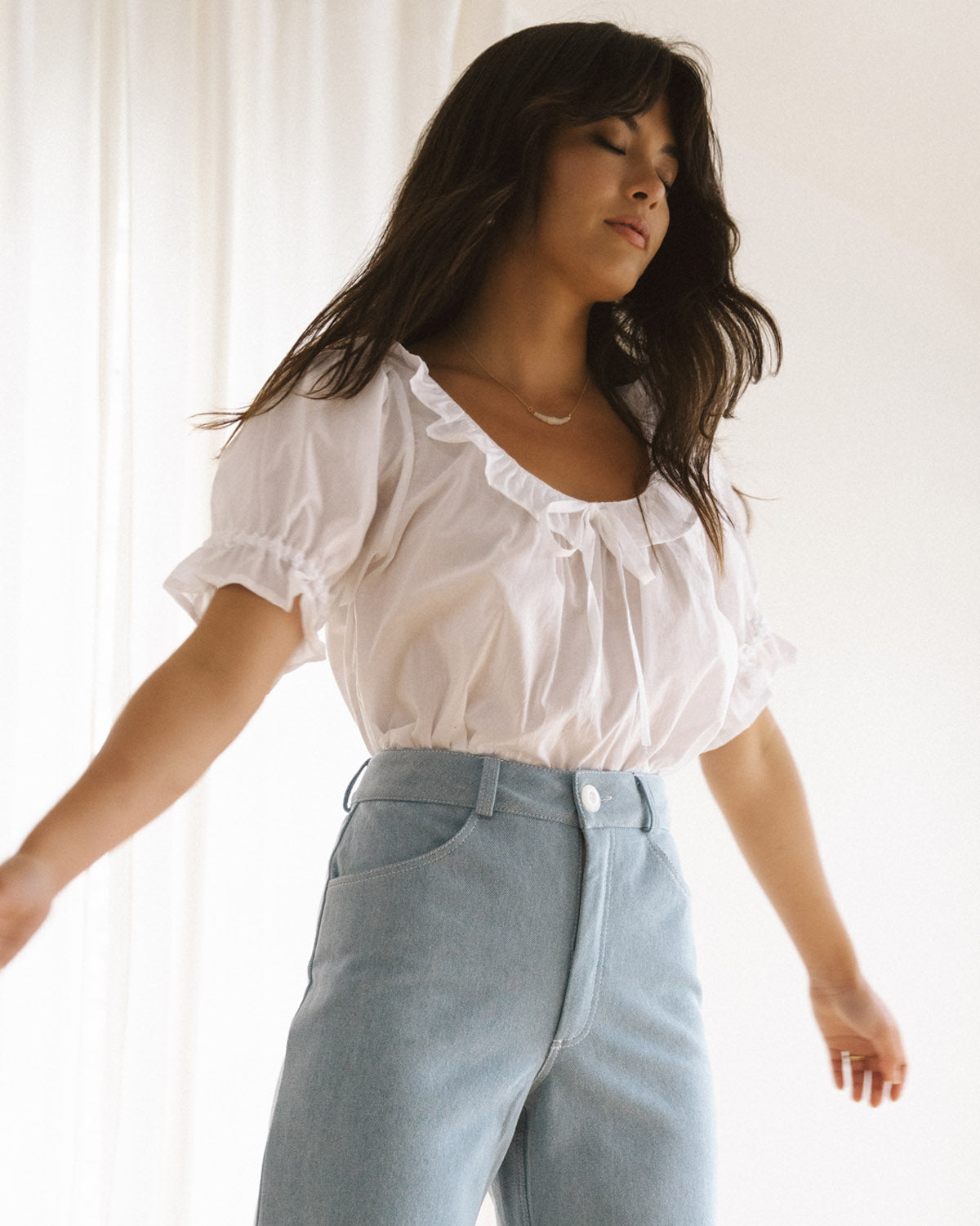 Doll Blouse | Crisp White