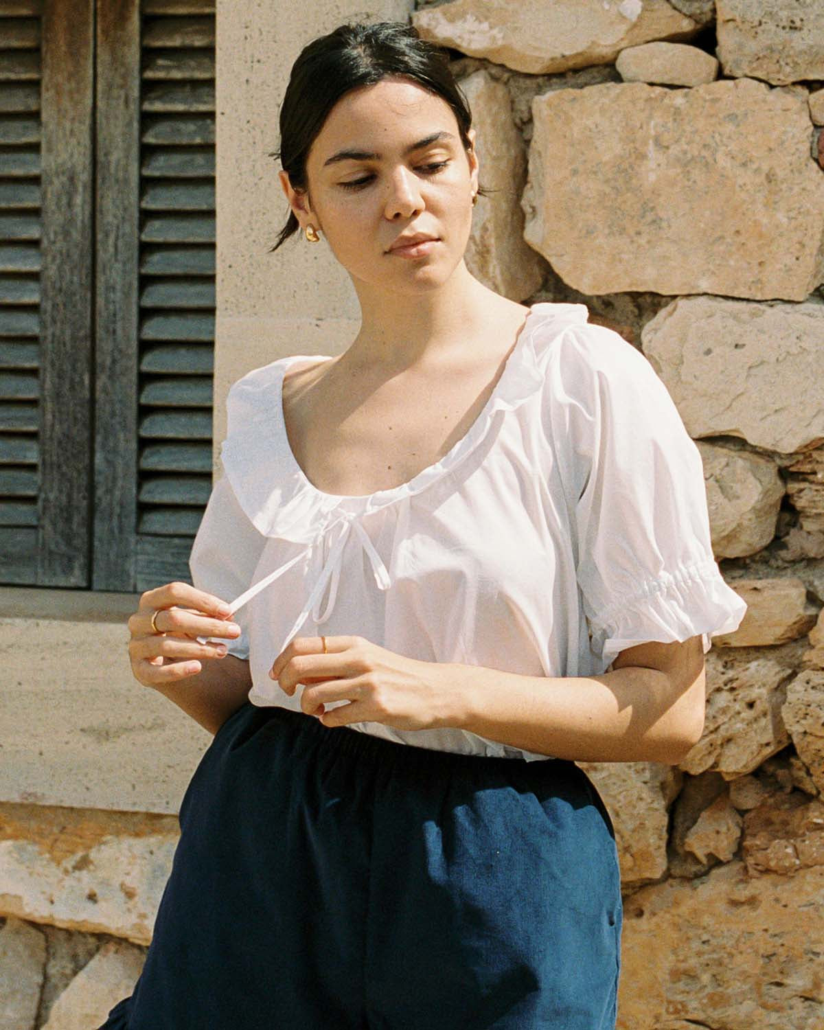 Doll Blouse | Crisp White