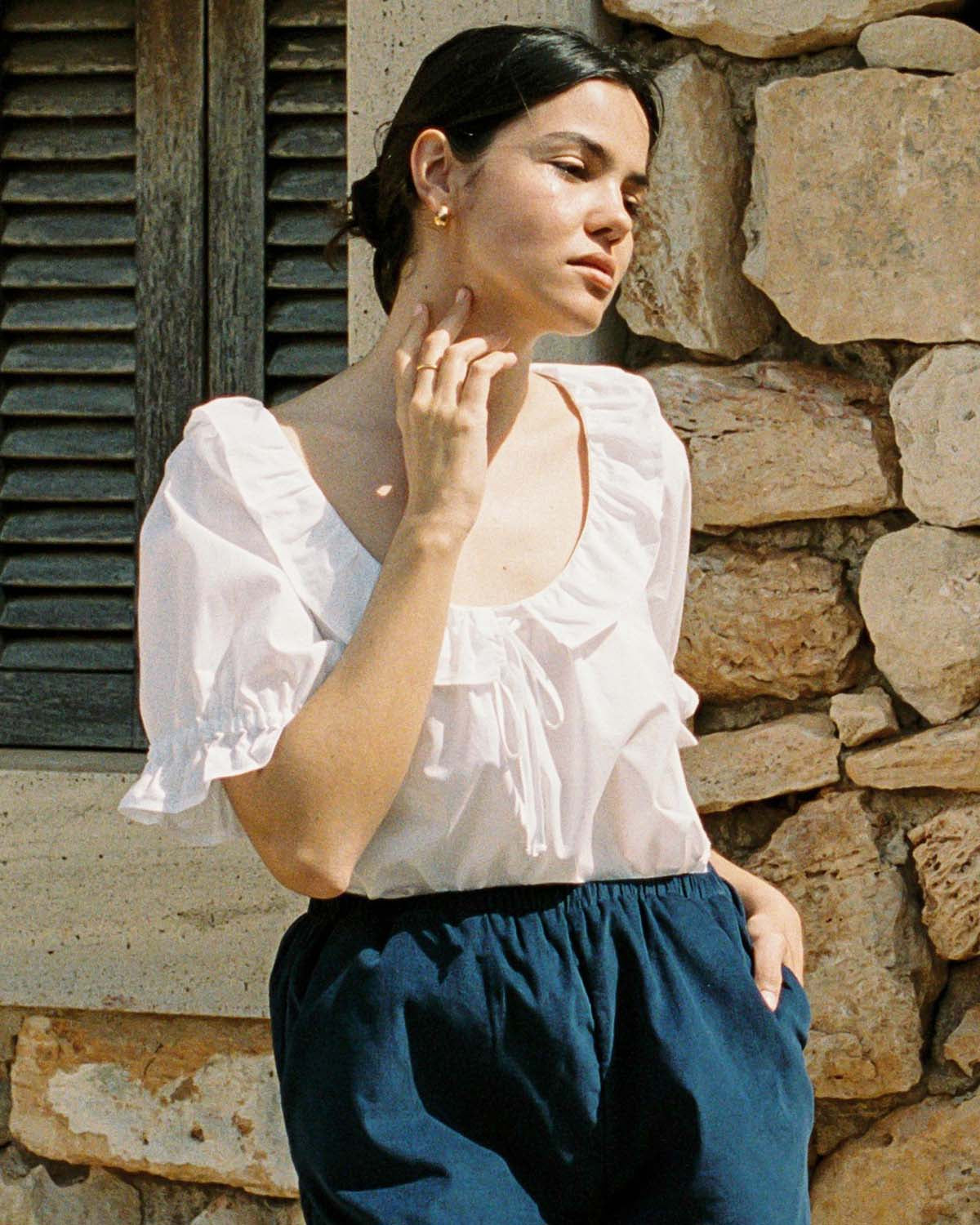 Doll Blouse | Crisp White