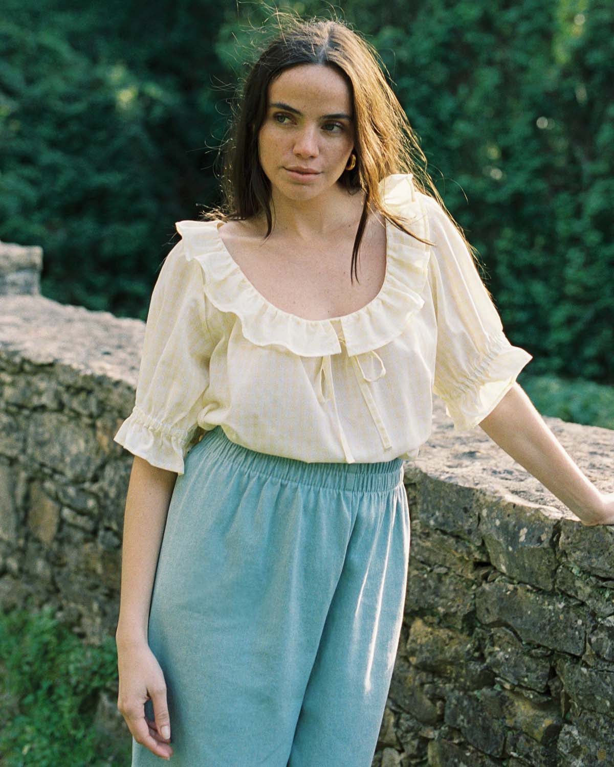 Doll Blouse | Lemon Check