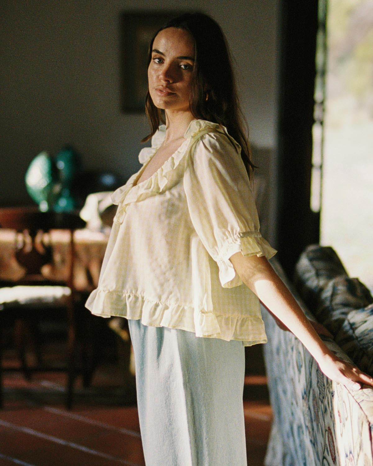 Doll Blouse | Lemon Check