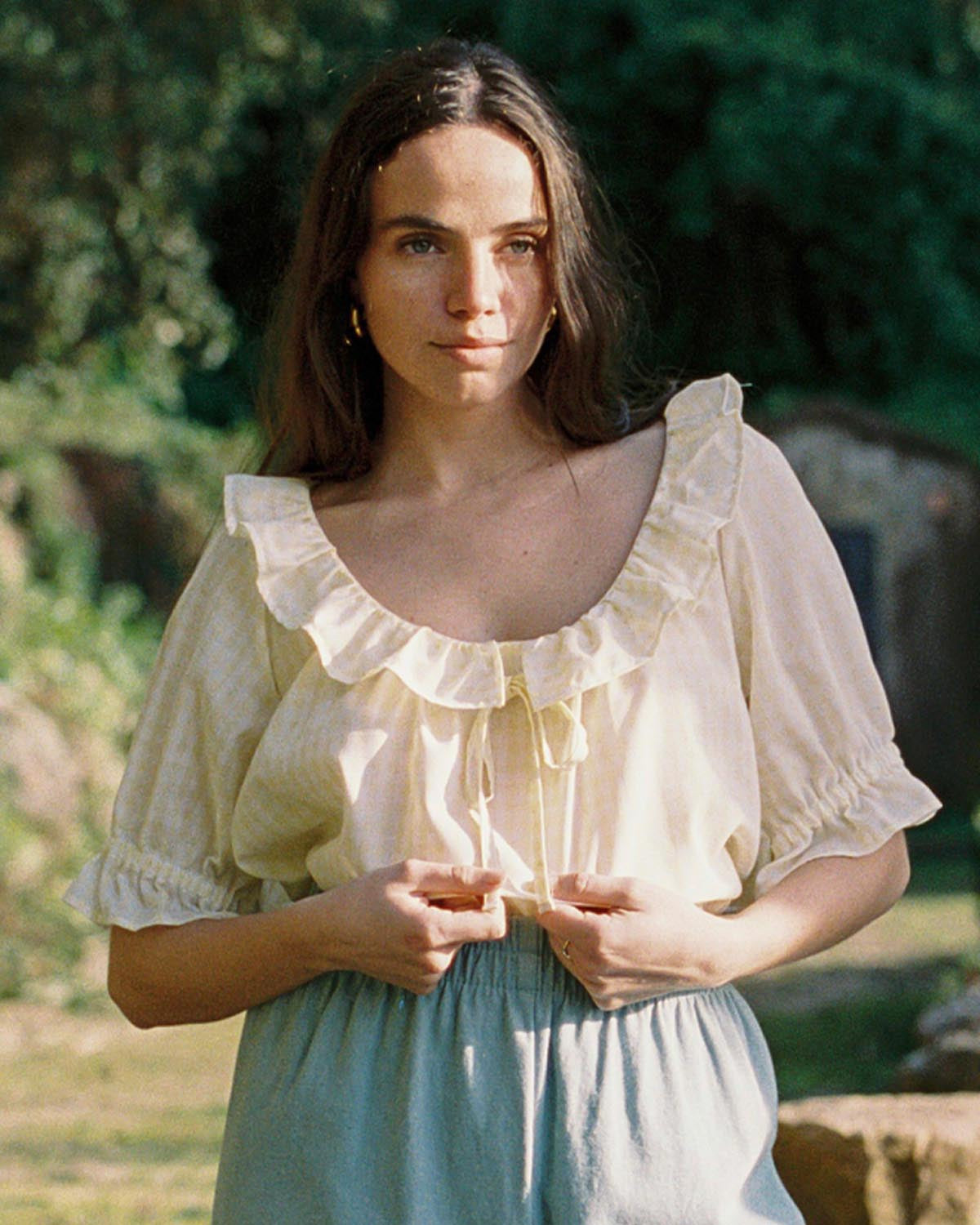 Doll Blouse | Lemon Check