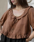 Doll Blouse | Maple Gingham