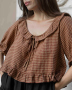 Doll Blouse | Maple Gingham