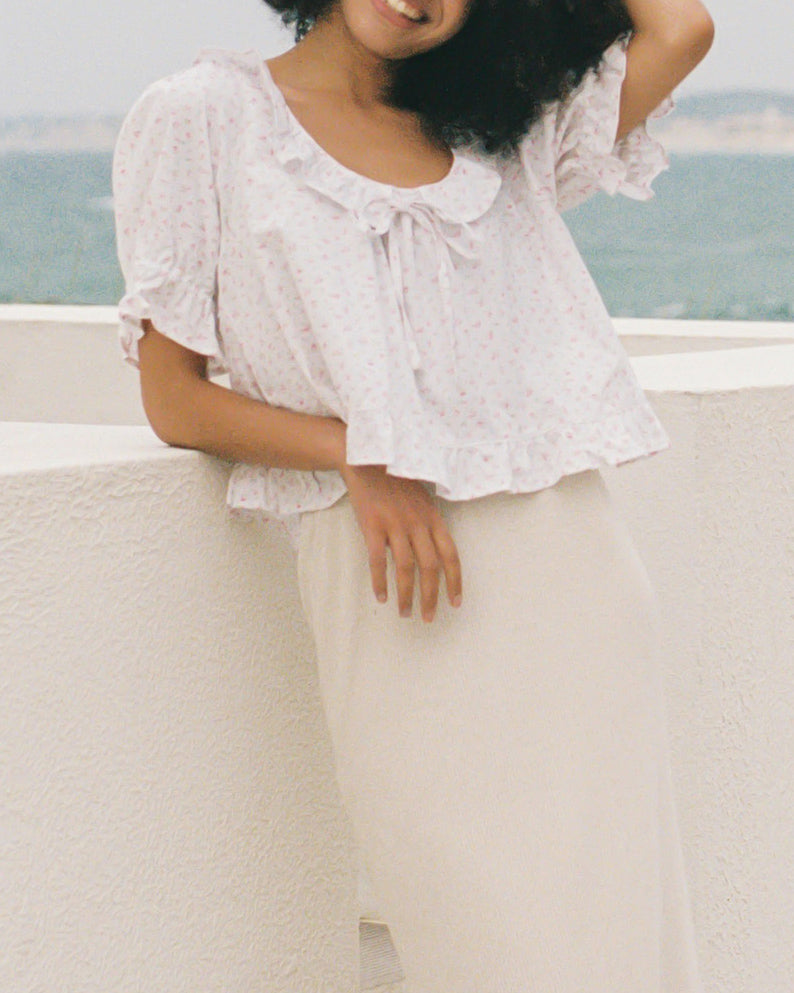 Doll Blouse | Rose Floral