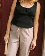 Easy Pants | Canvas Stripe