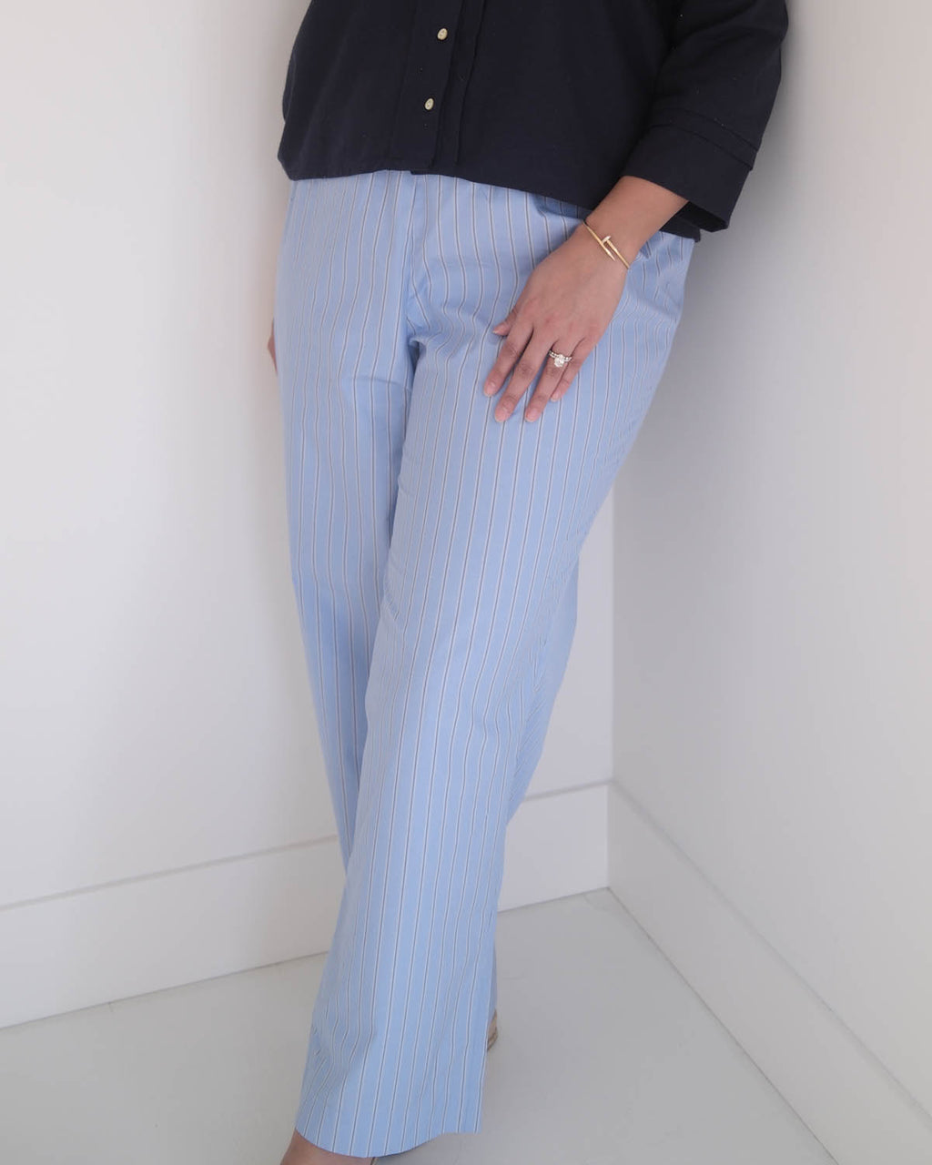 Last Chance | Easy Pants | "Not a PJ" Stripe | L