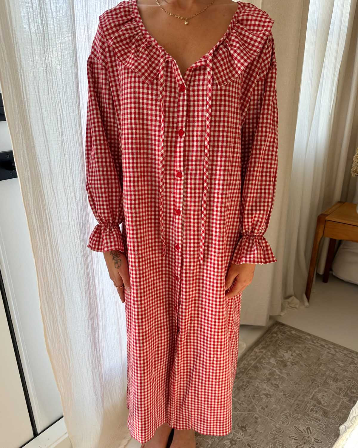 Étoile Nightgown | Red Gingham