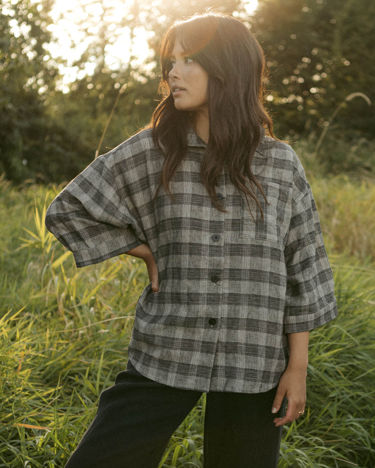 Haven Blouse | Moody Plaid