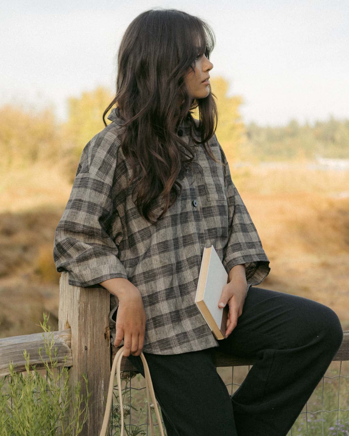 Haven Blouse | Moody Plaid