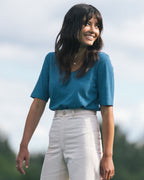 blue hemp and organic cotton tee