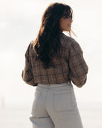 House Blouse | Brown Plaid