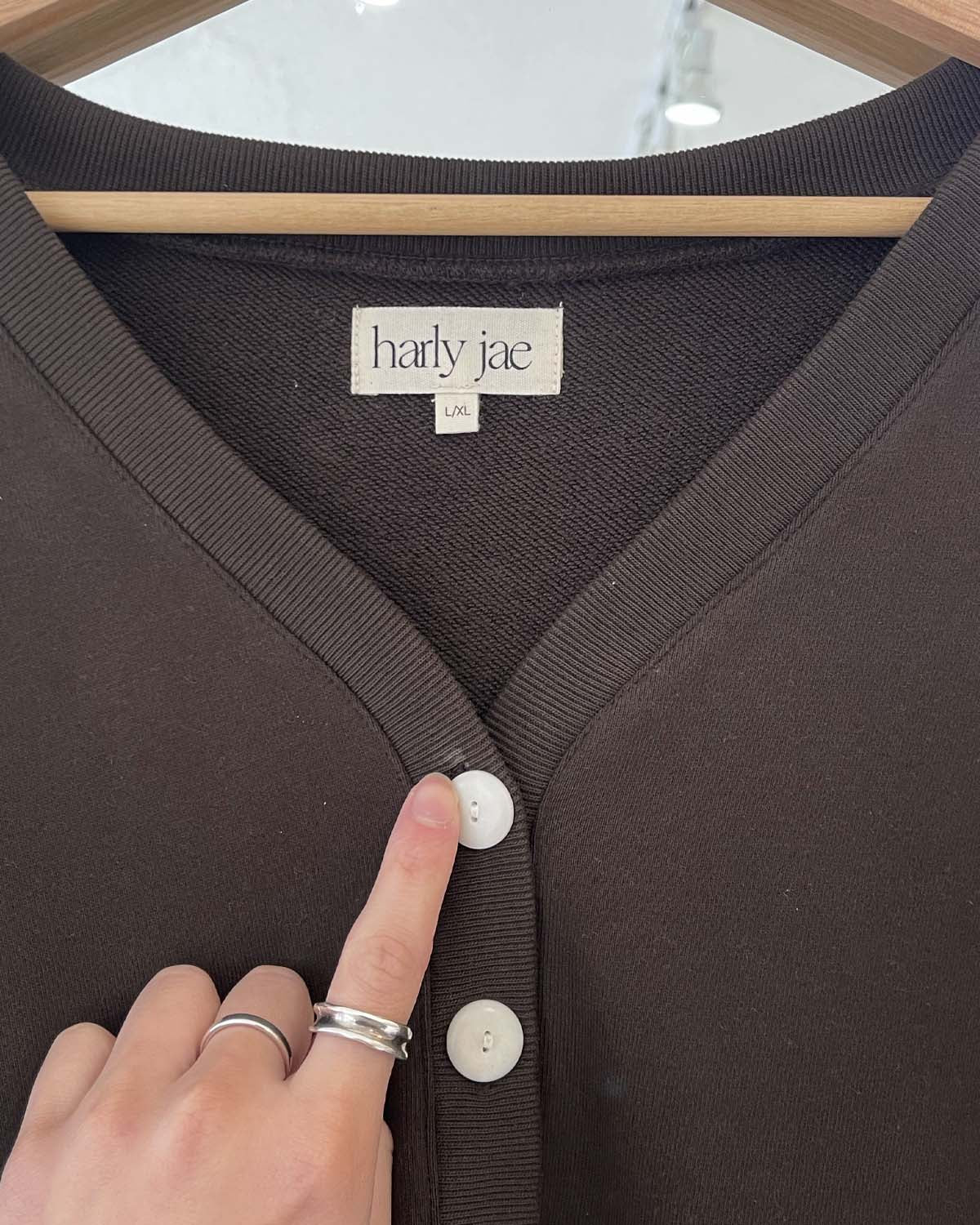 Imperfect | Porto Henley - Long | Espresso | L/XL