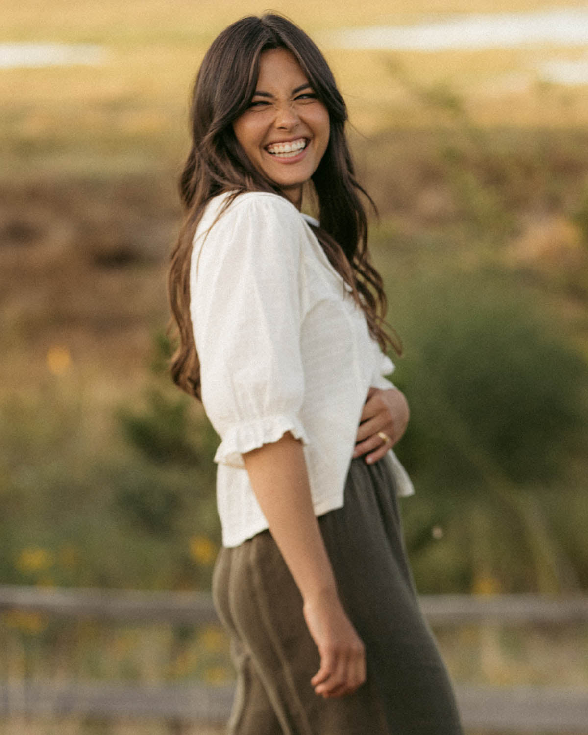 Ines Blouse | Natural Embroidery