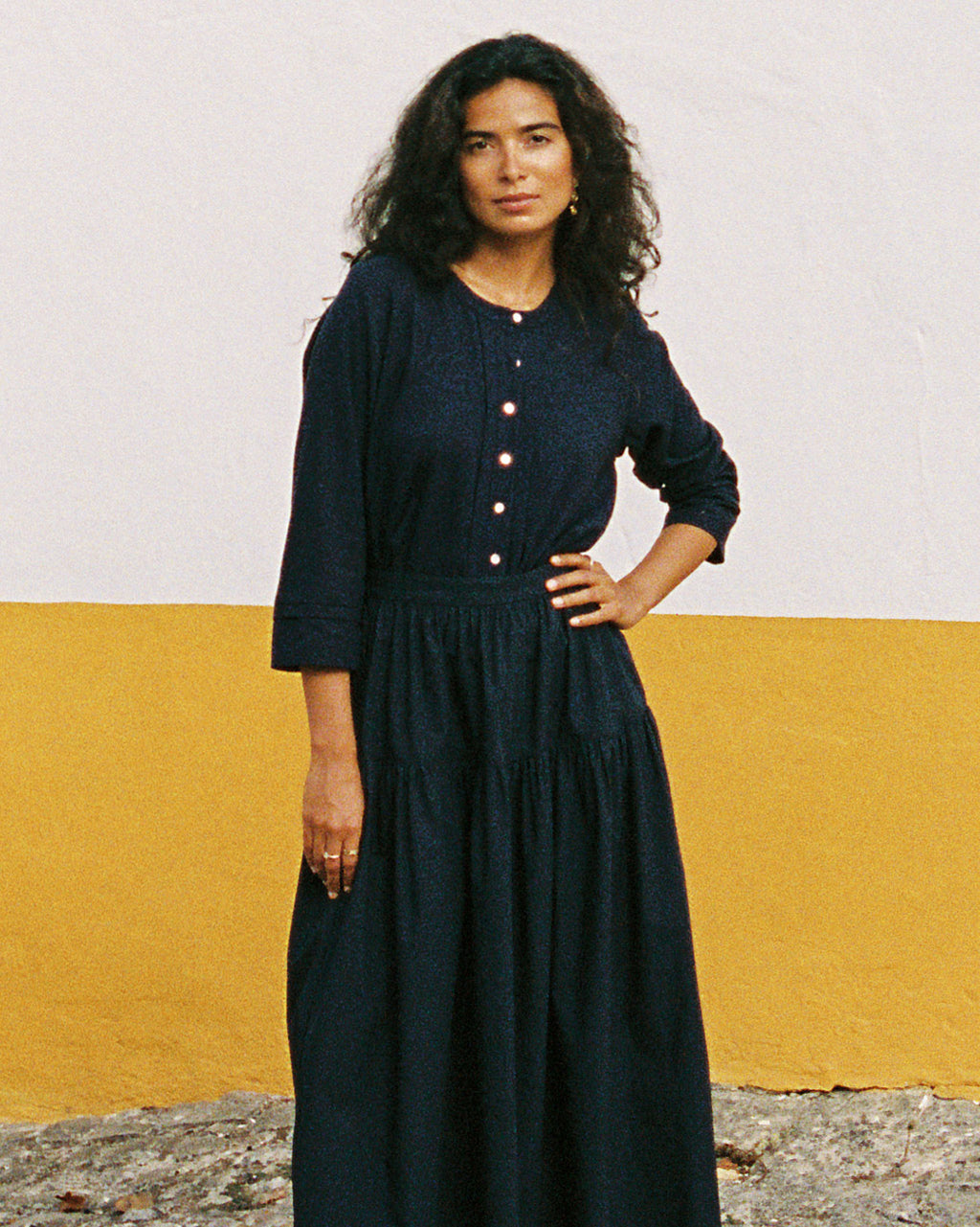 Lucia Blouse | Navy