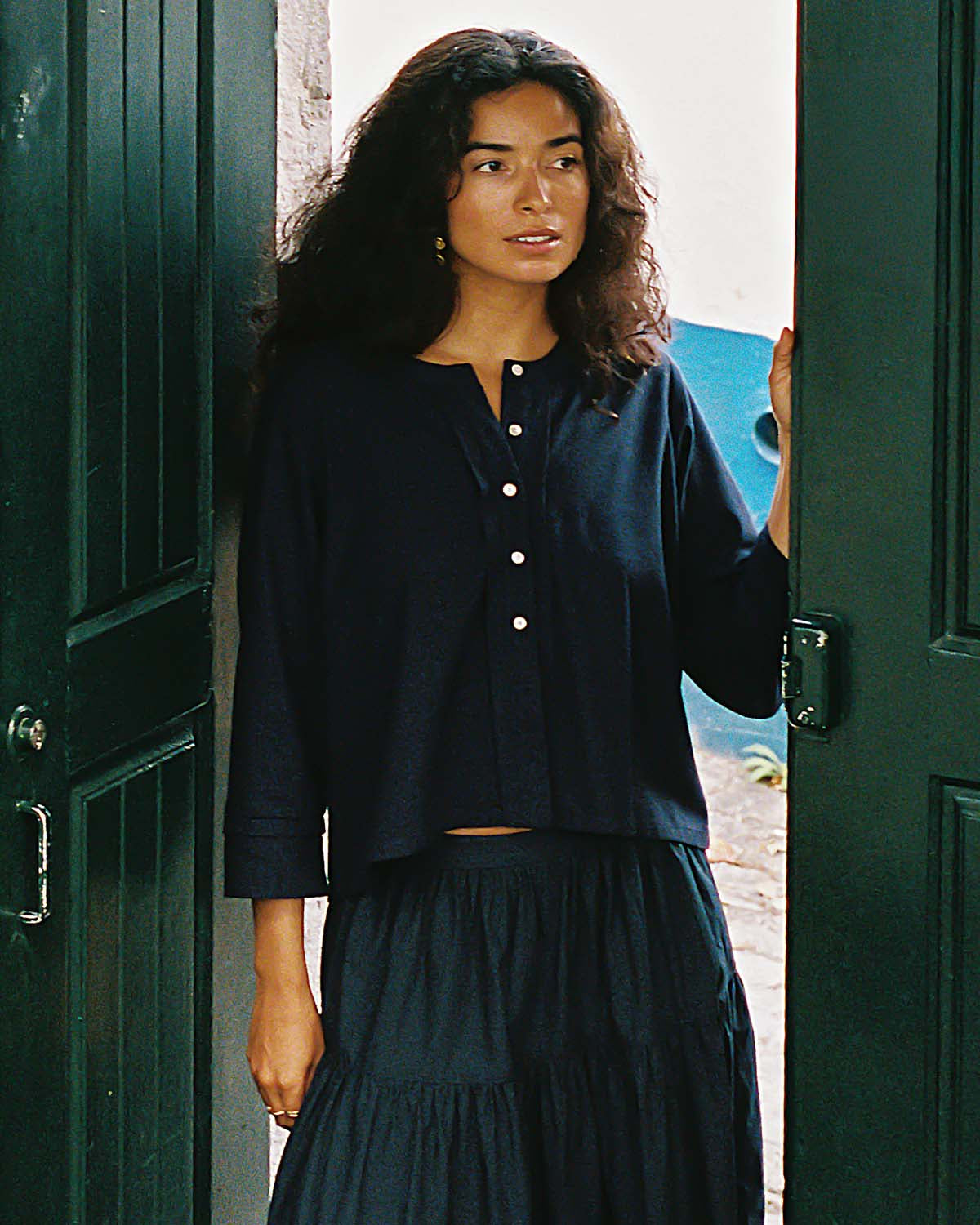 Lucia Blouse | Navy