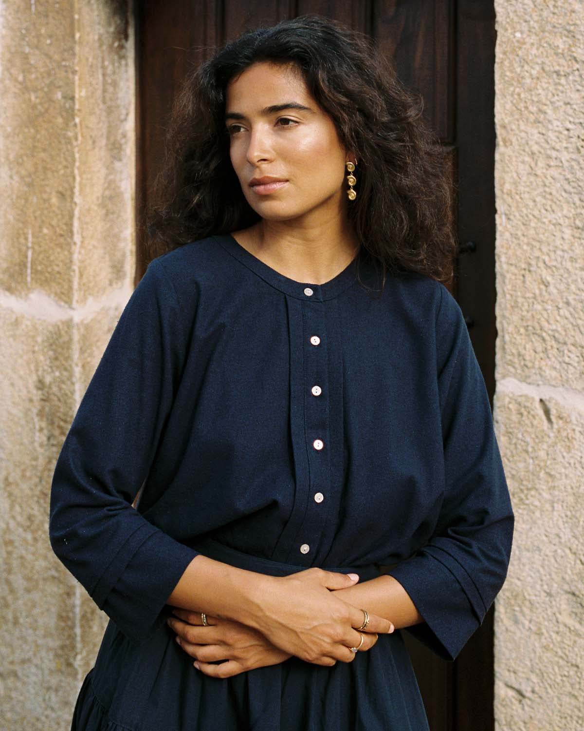 Lucia Blouse | Navy