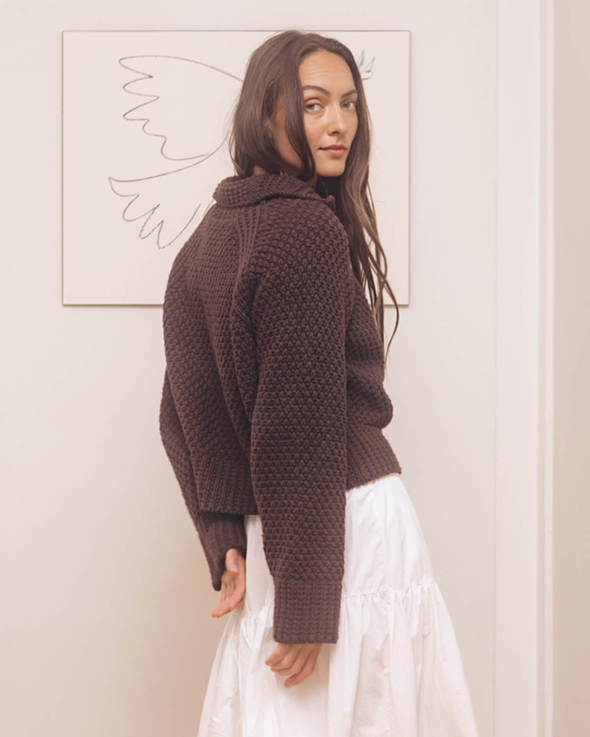 Meadow Zip Cardigan | Cocoa