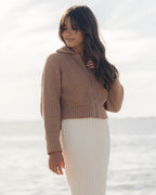 Meadow Zip Cardigan | Camel