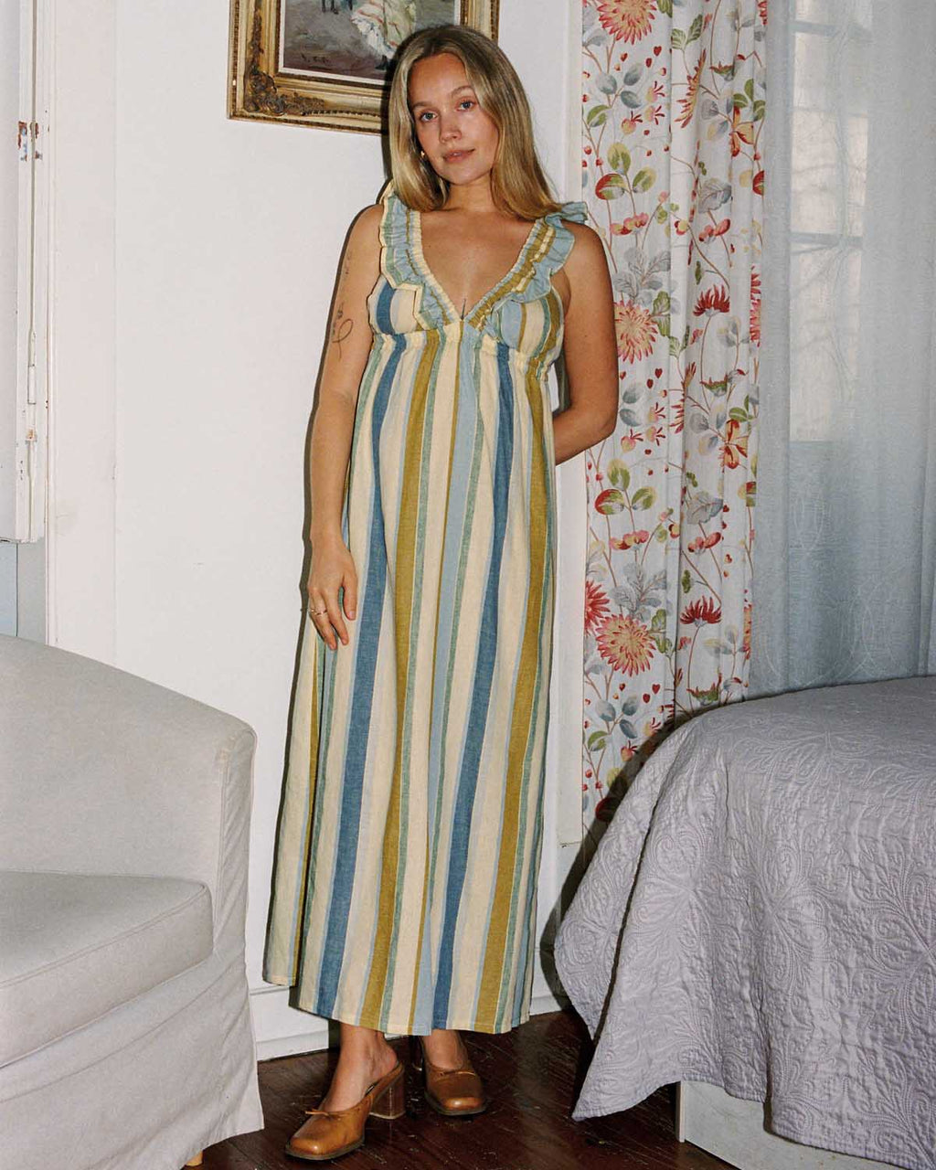 Milos Dress | Parasol Stripe