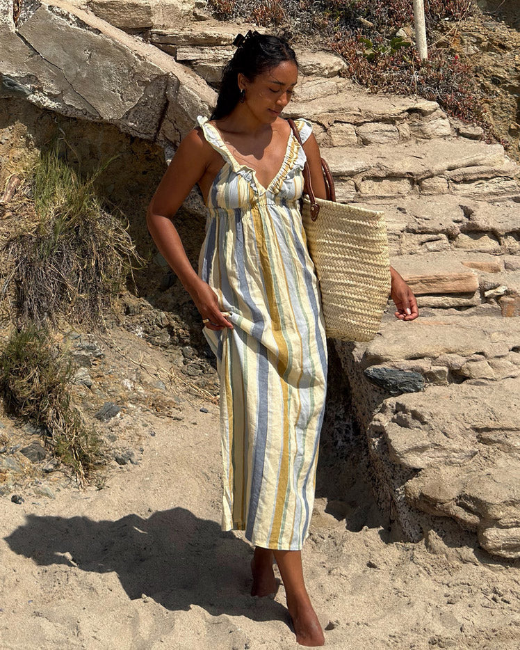 Milos Dress | Parasol Stripe