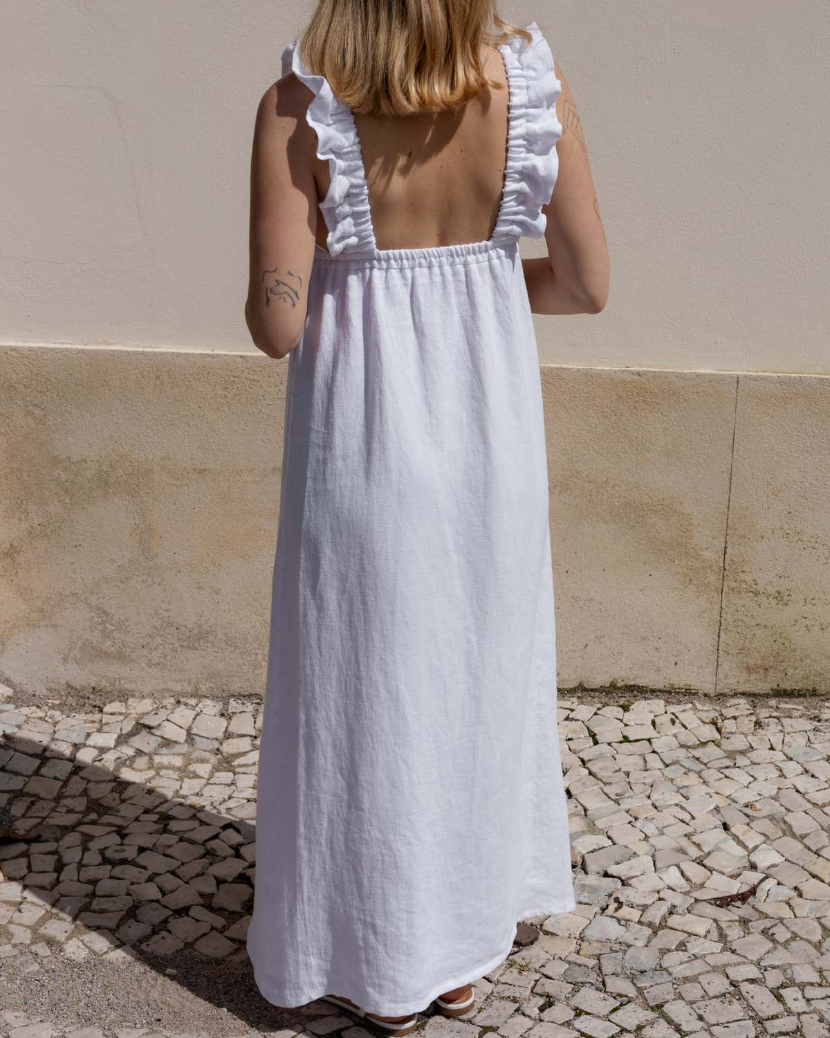 Milos Dress | White