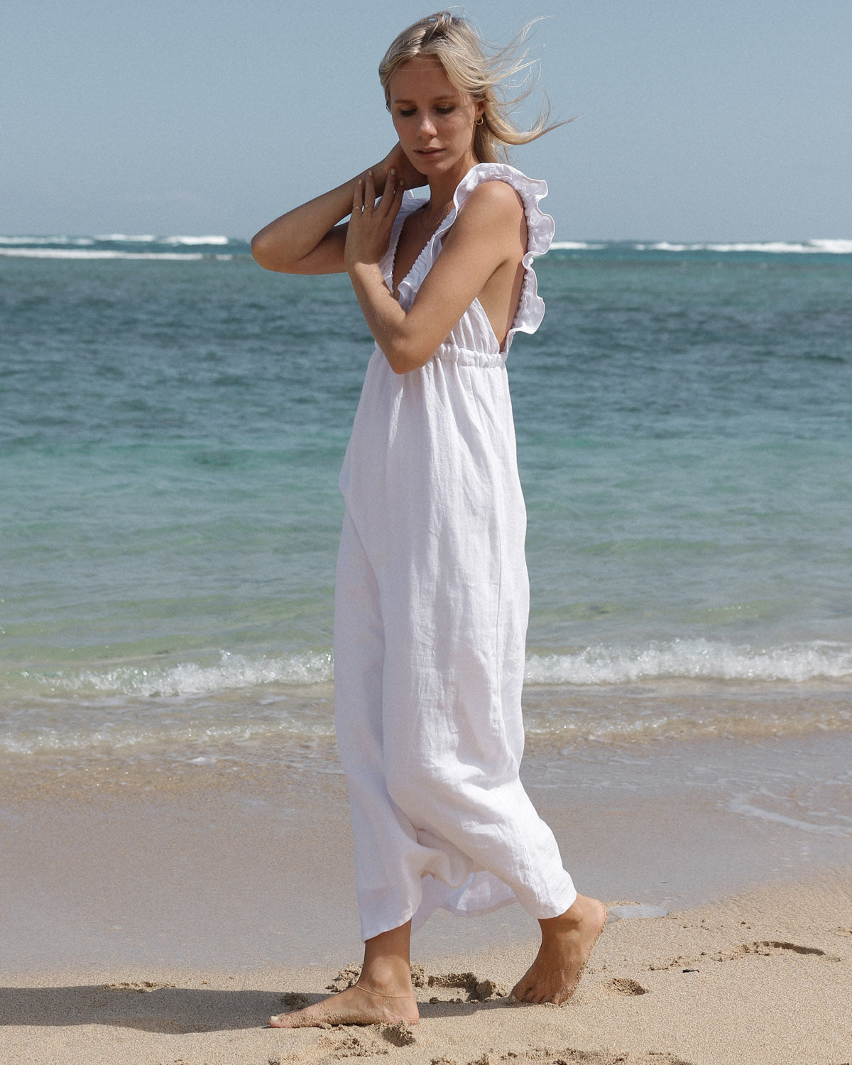 Milos Dress | White