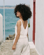cream knit tank top