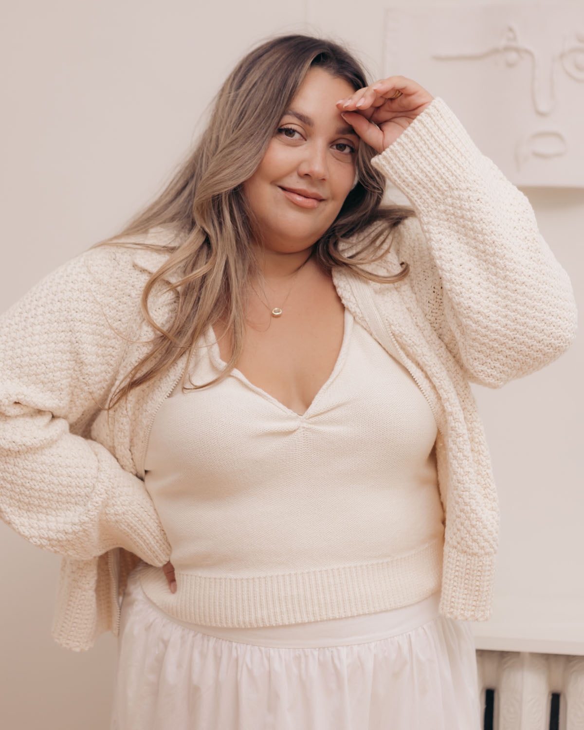 Last Chance | Murmur Knit Tank | Cream | XXL/1X