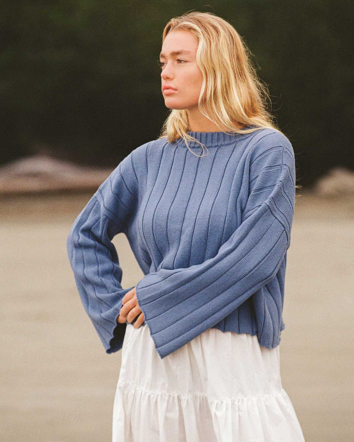 Muse Sweater | Blue Lagoon