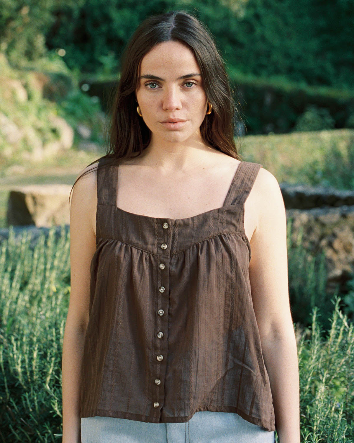 Last Chance | Nightie Tank | Earth Embroidery | 2X/3X