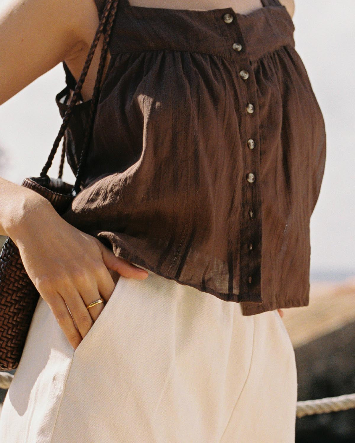 Last Chance | Nightie Tank | Earth Embroidery | 2X/3X